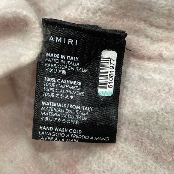 Amiri cashmere Love Tie Dye Cropped Knit Sweater size S - Picture 8 of 8